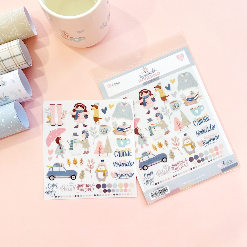 Transfer Cristal UV Ilustraciones Bienvenido Invierno – Denisse Reynaga