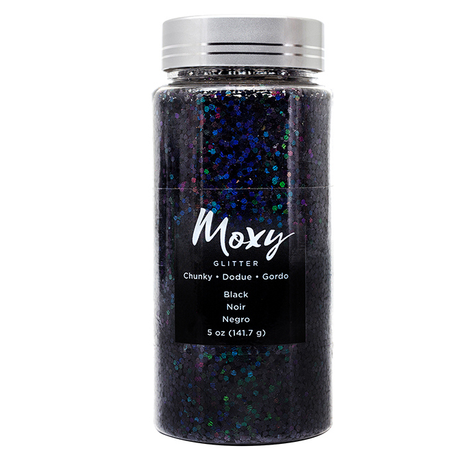 Glitter Gordo Moxy - Negro