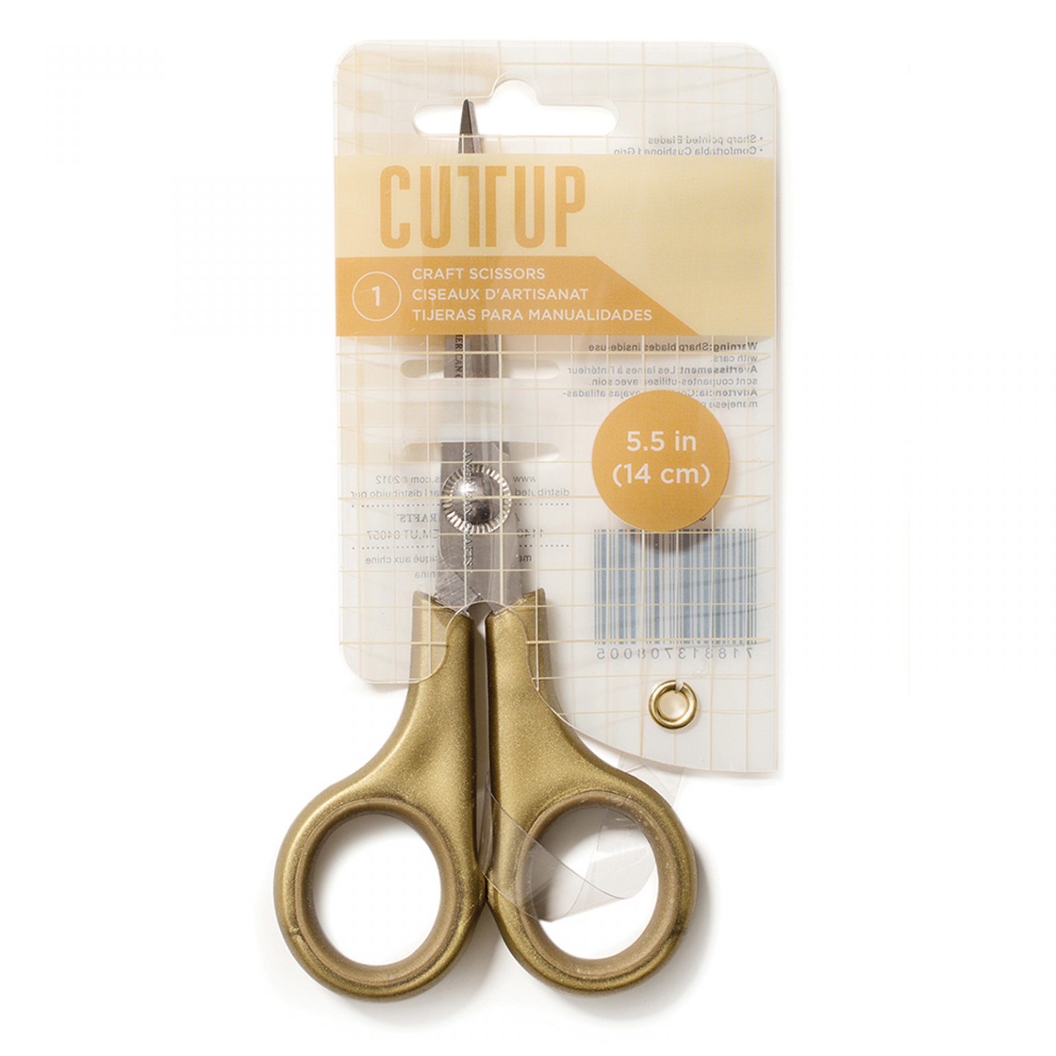 Tijeras de precisión oro  5.5" / 14 cm