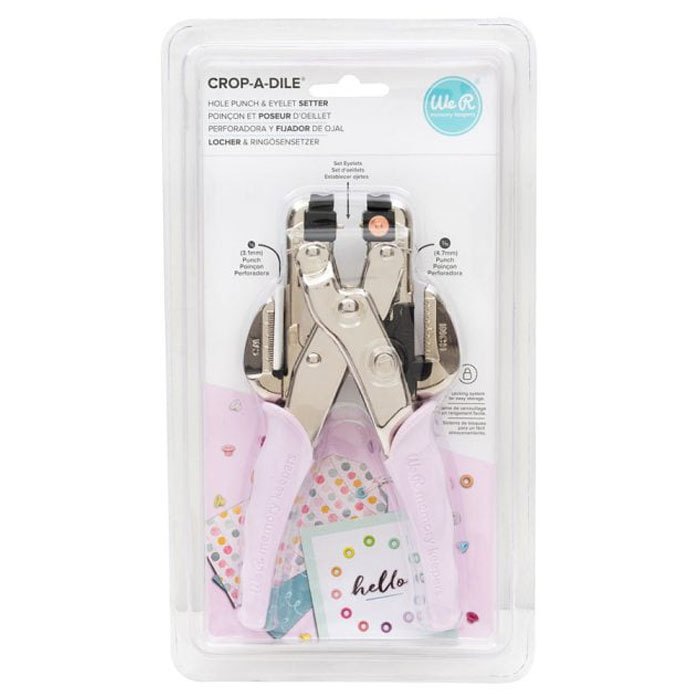 Crop a Dile - Hole Punch and Eyelet Setter - Peforadora y fijador de ojal - Lila