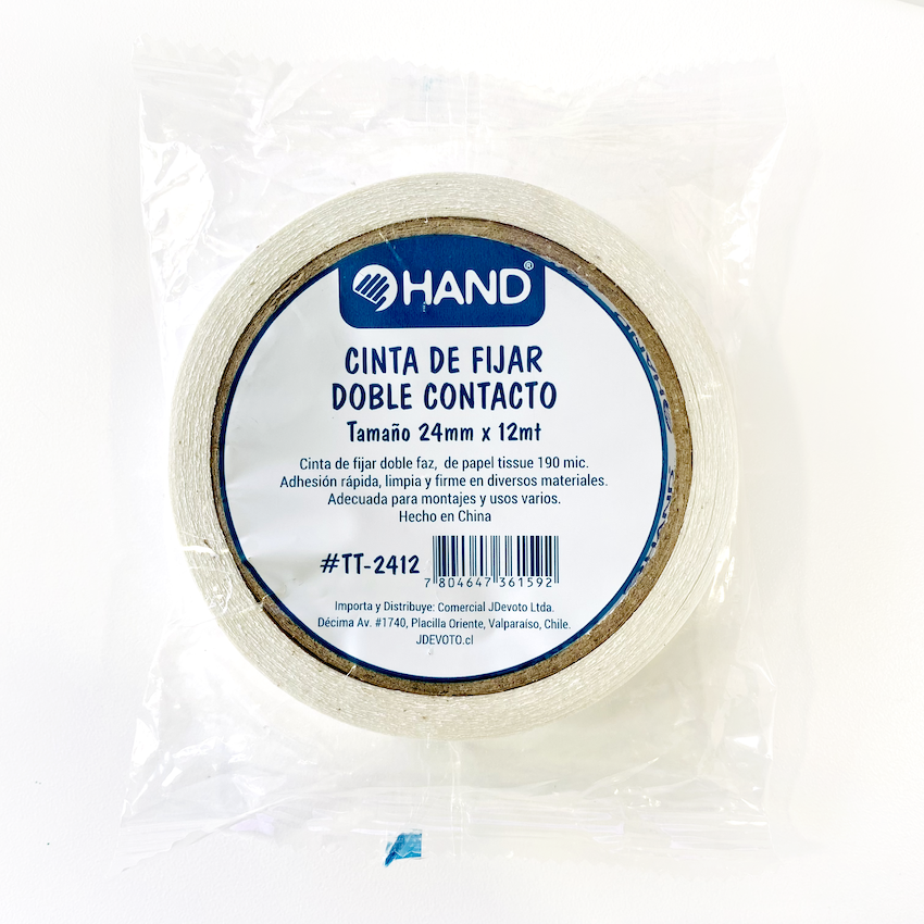 Cinta Doble Contacto 24mm x 12m Hand