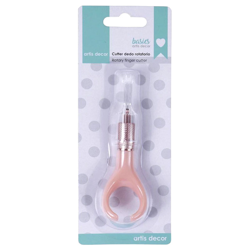 Cutter dedo Rotatorio - Rosa Bebé