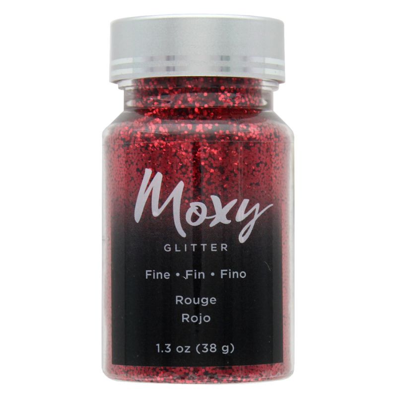 Glitter  fino Moxy - Rojo