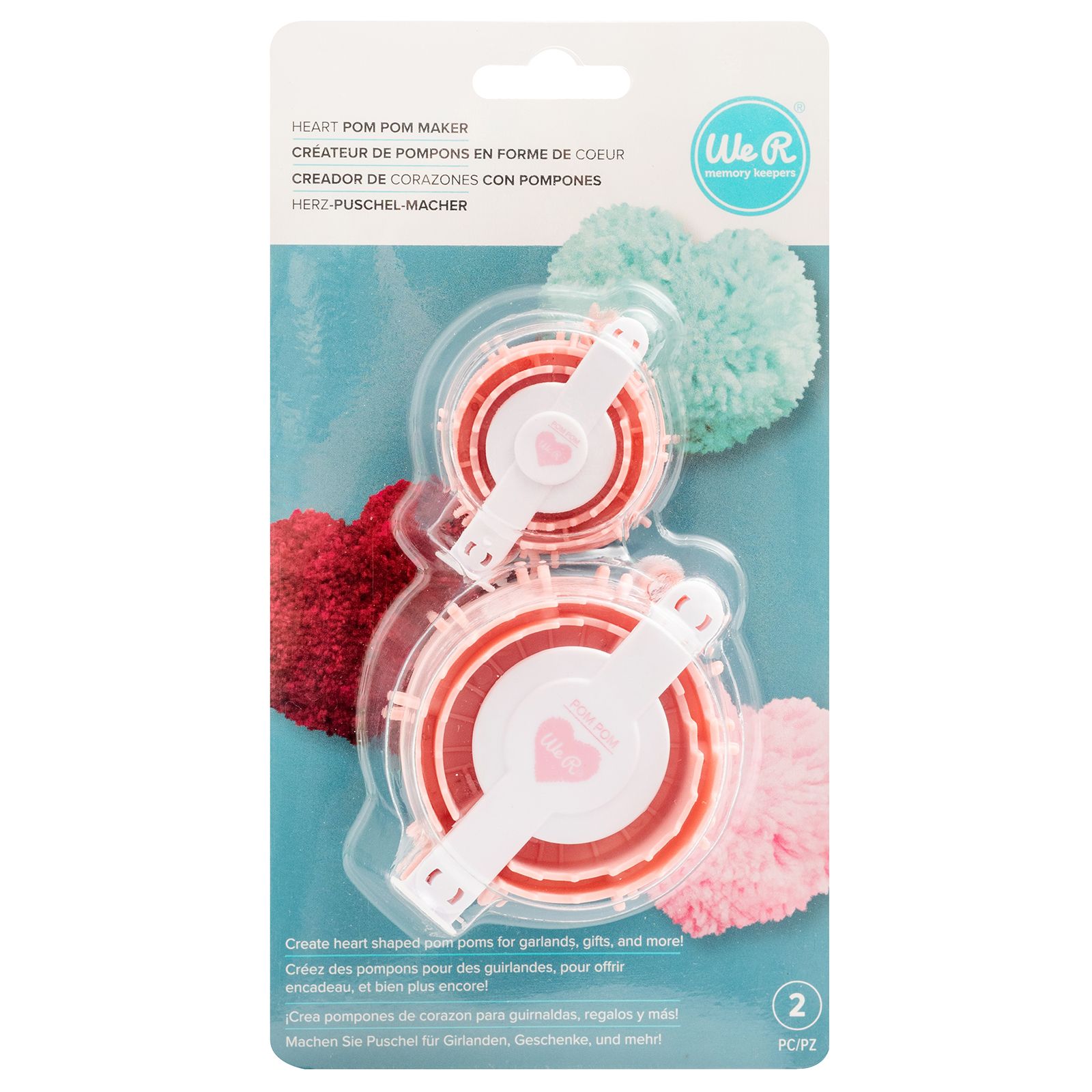 Creador de Corazones con pompones- Heart Pom Pom Maker