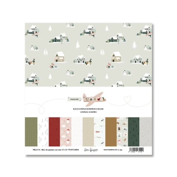 Block 24 papeles Postcards - Lora Bailora