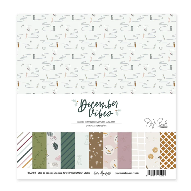 Block 24 papeles December Vibes - Lora Bailora