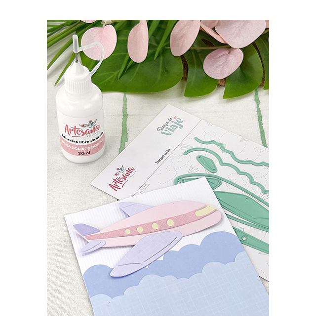 Troquel Avión Diario de Viaje