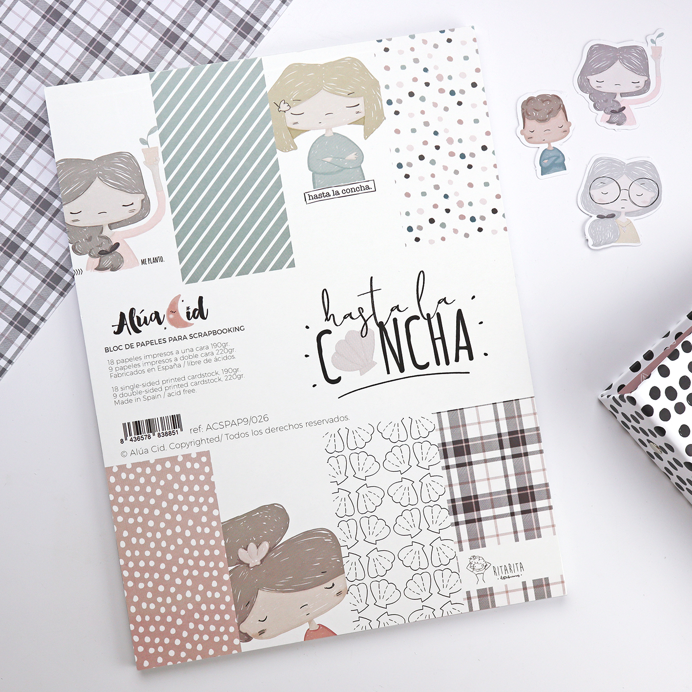 Bloc papeles Hasta la Concha - Alúa Cid