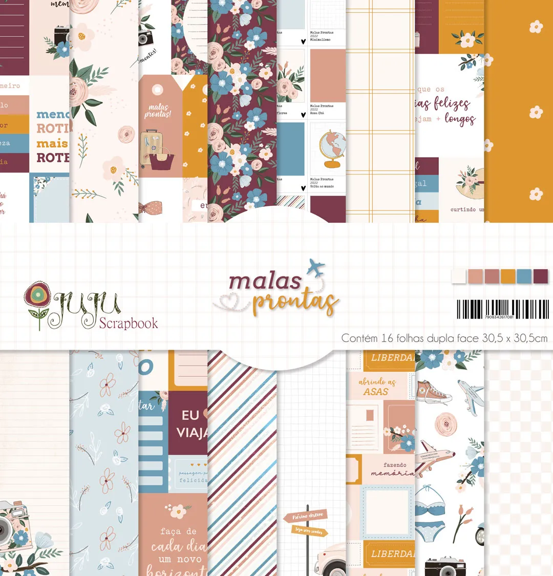 Kit Papeles Malas Prontas - Juju Scrapbook