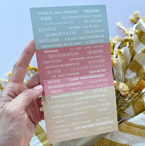 Set de Pegatinas Playa o Piscina - Alúa Cid