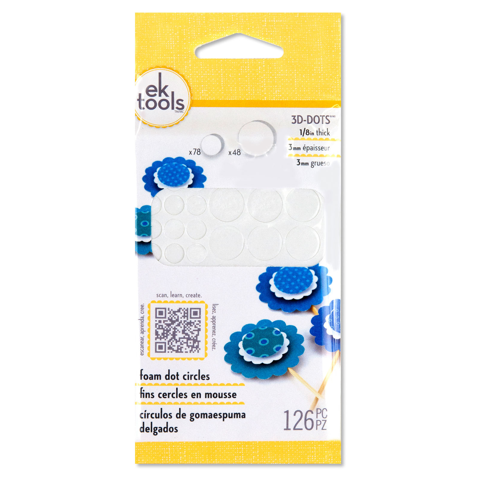 Adhesivo Dimensional de circulos- 3D dots - EKtools