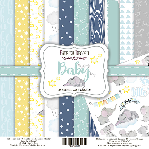 Kit Papeles My Little Baby Boy - Fabrika Decoru
