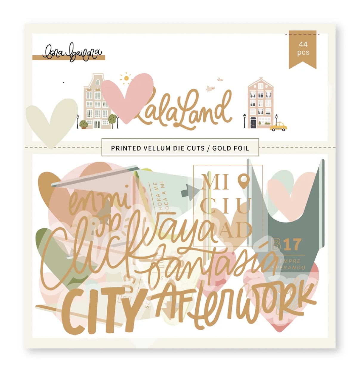 Die cut Vellum LalaLand - Lora Bailora