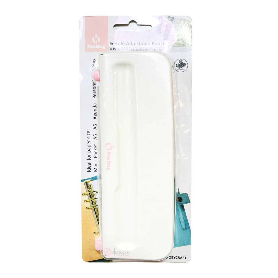 Perforadora ajustable 6 agujeros, HOBY