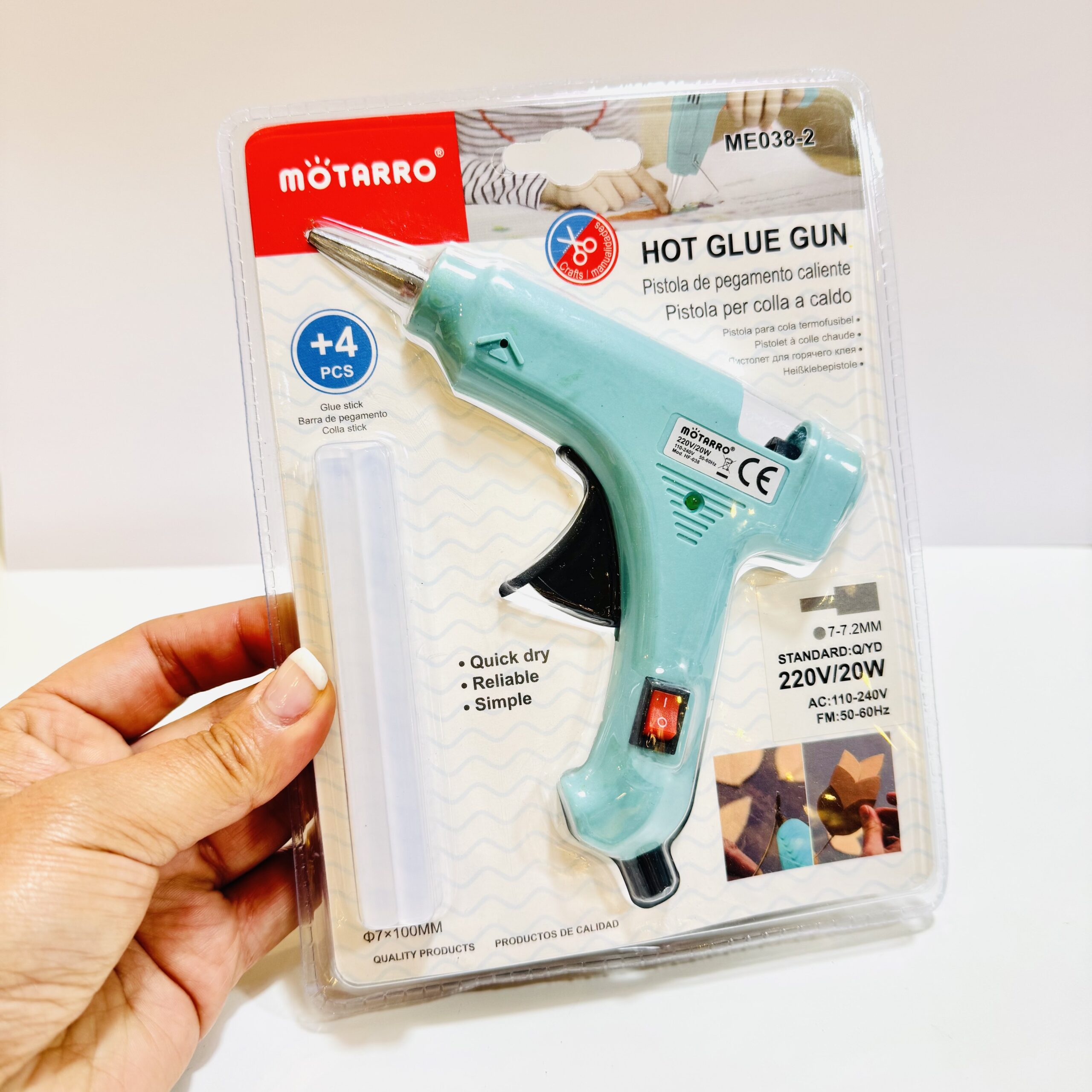 Pistola de Silicona - Menta