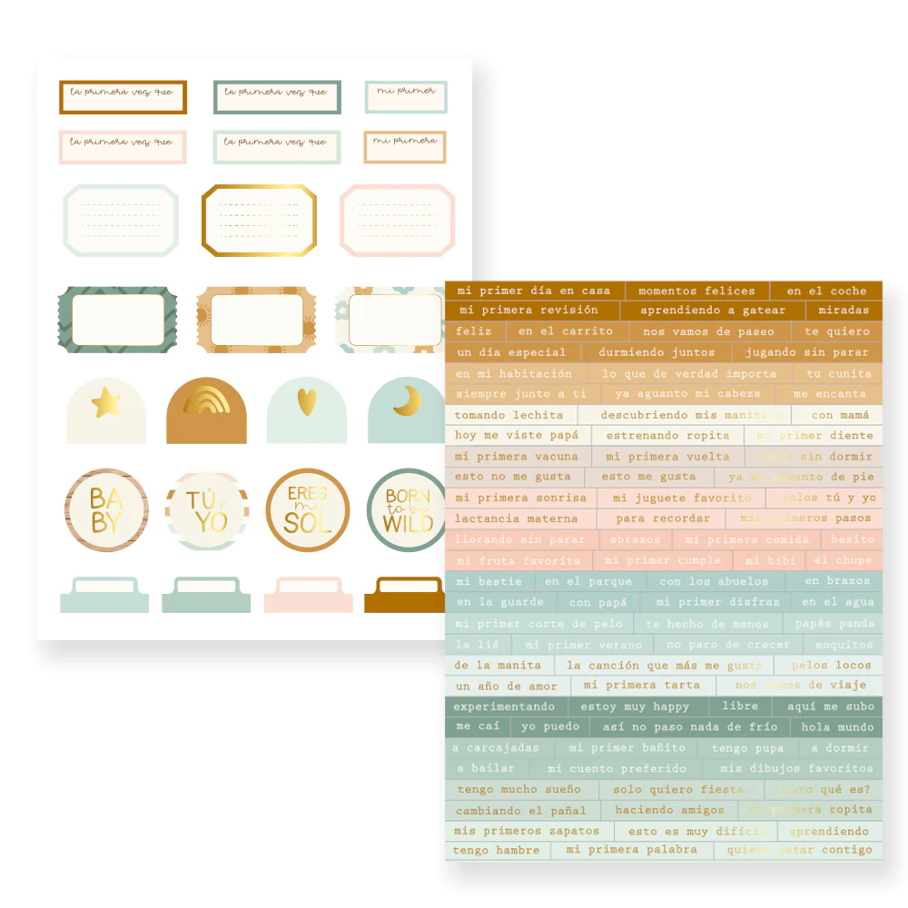 Pegatinas Baby Bloom - Mintopía