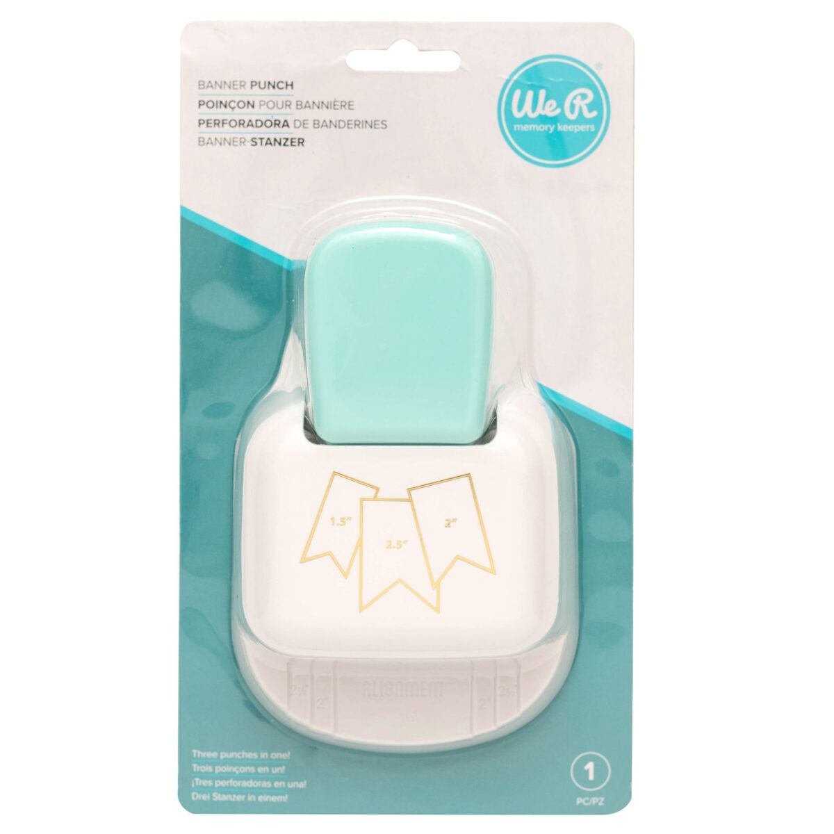 Perforadora de Banderines 3 en 1