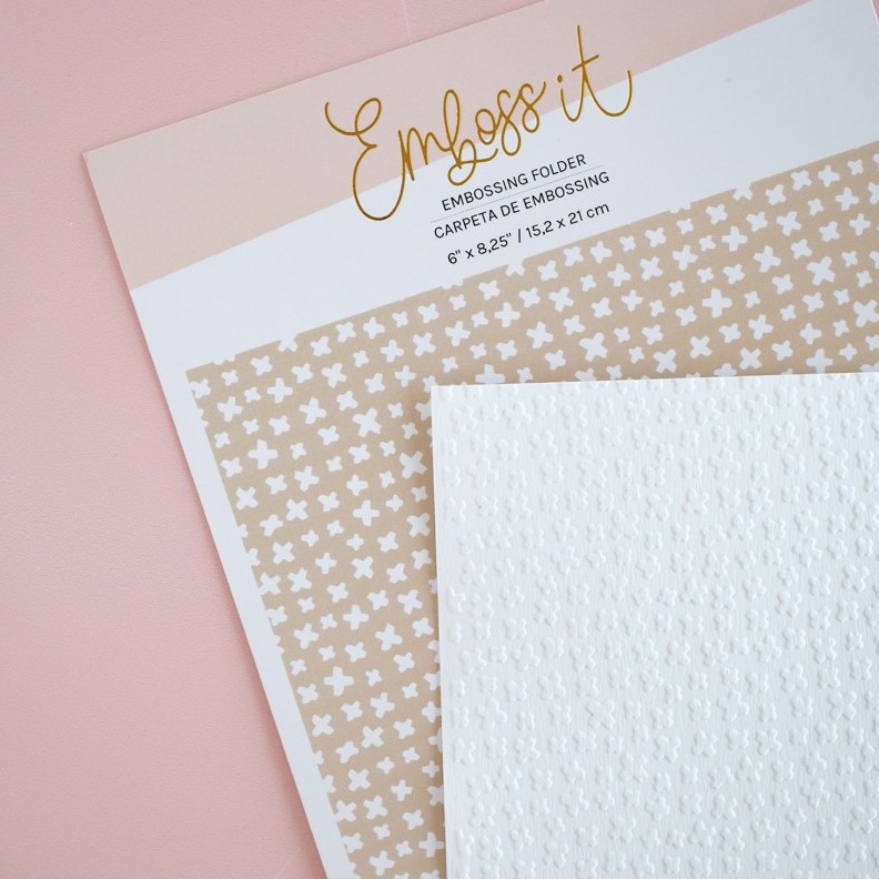 Carpeta de embossing CRUCES - Lora Bailora