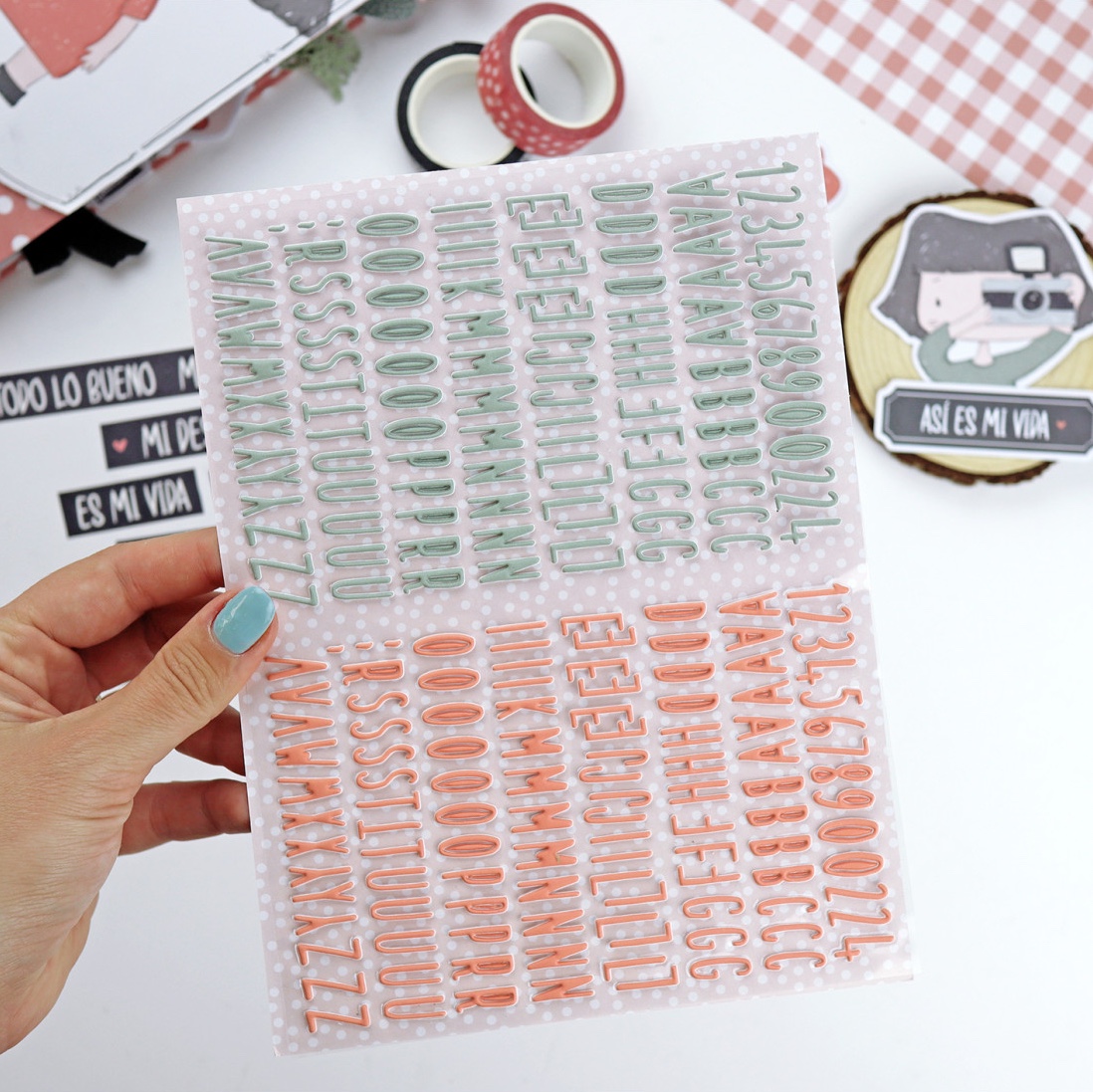 Pegatinas puffy ABC Destino - Alúa Cid