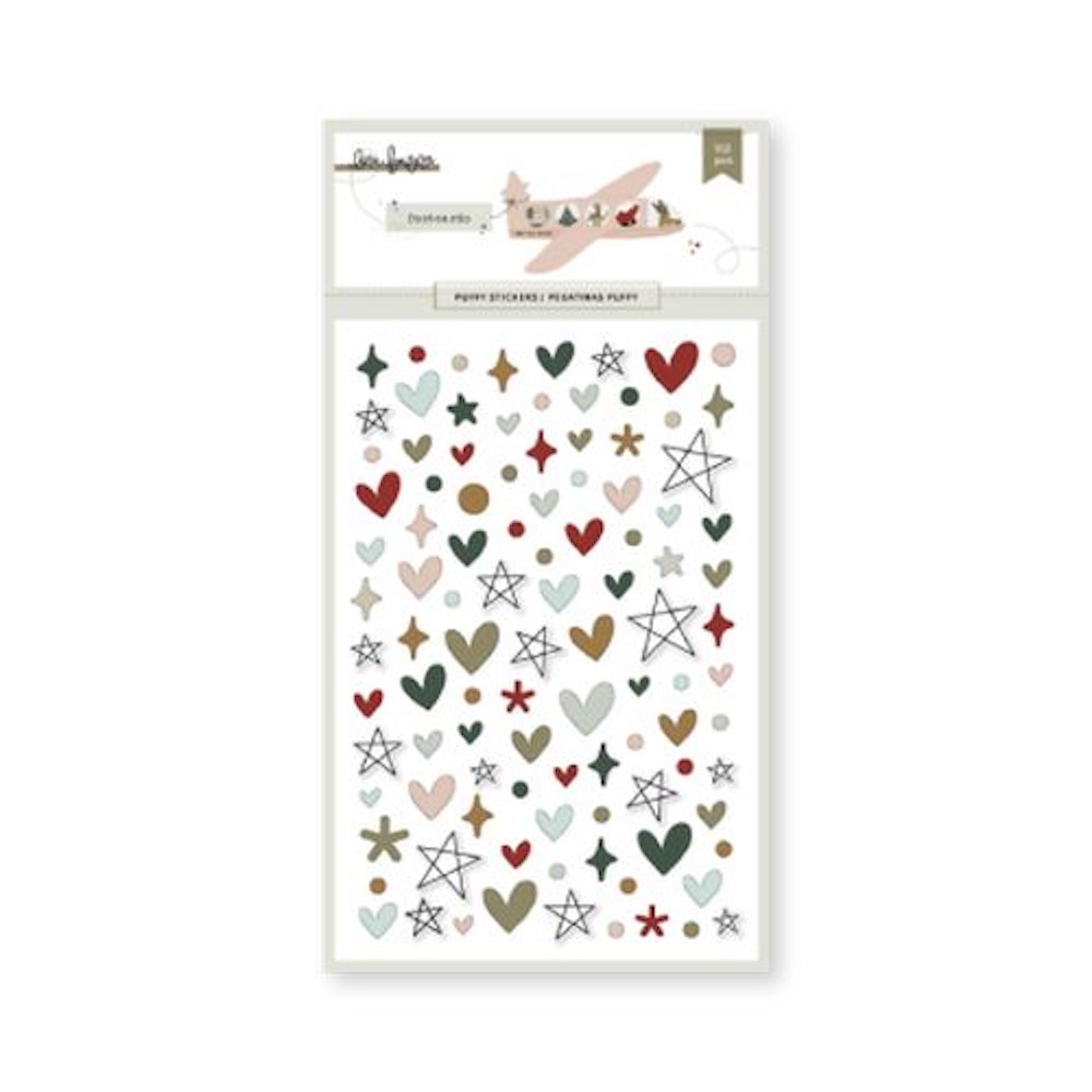 Puffy Stickers Postcards - Lora Bailora