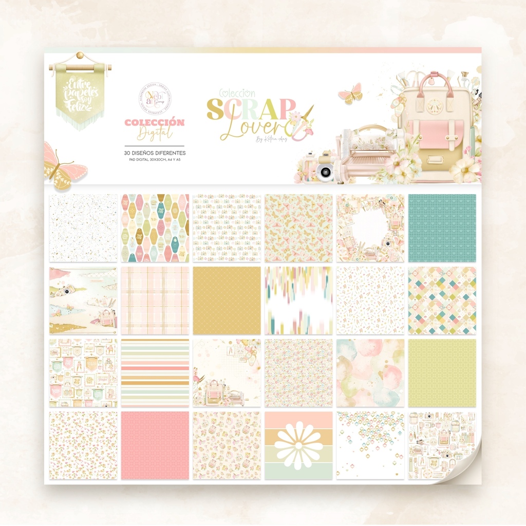 Kit papeles Scrap Lover - Nebian Scrapbook