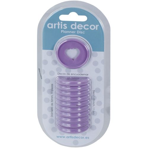 11 Discos para Planners Morado- ArtistDecor