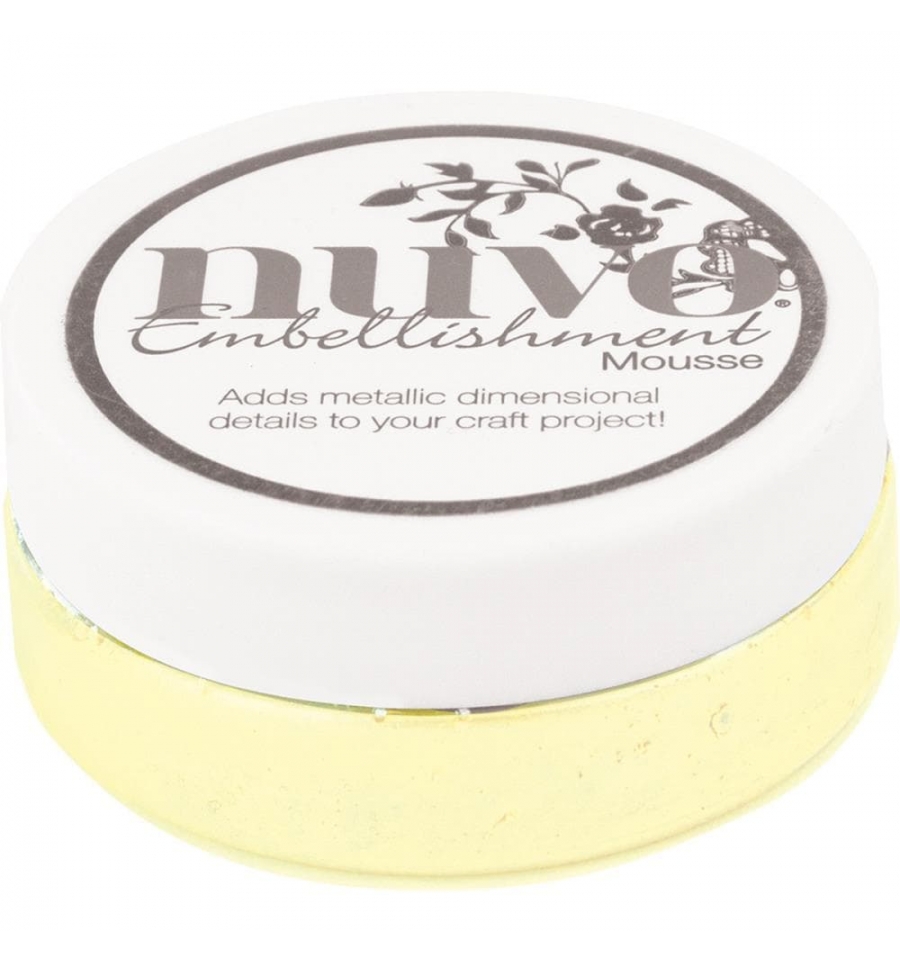 Mousse Embellishment Custard Cream - Nuvo