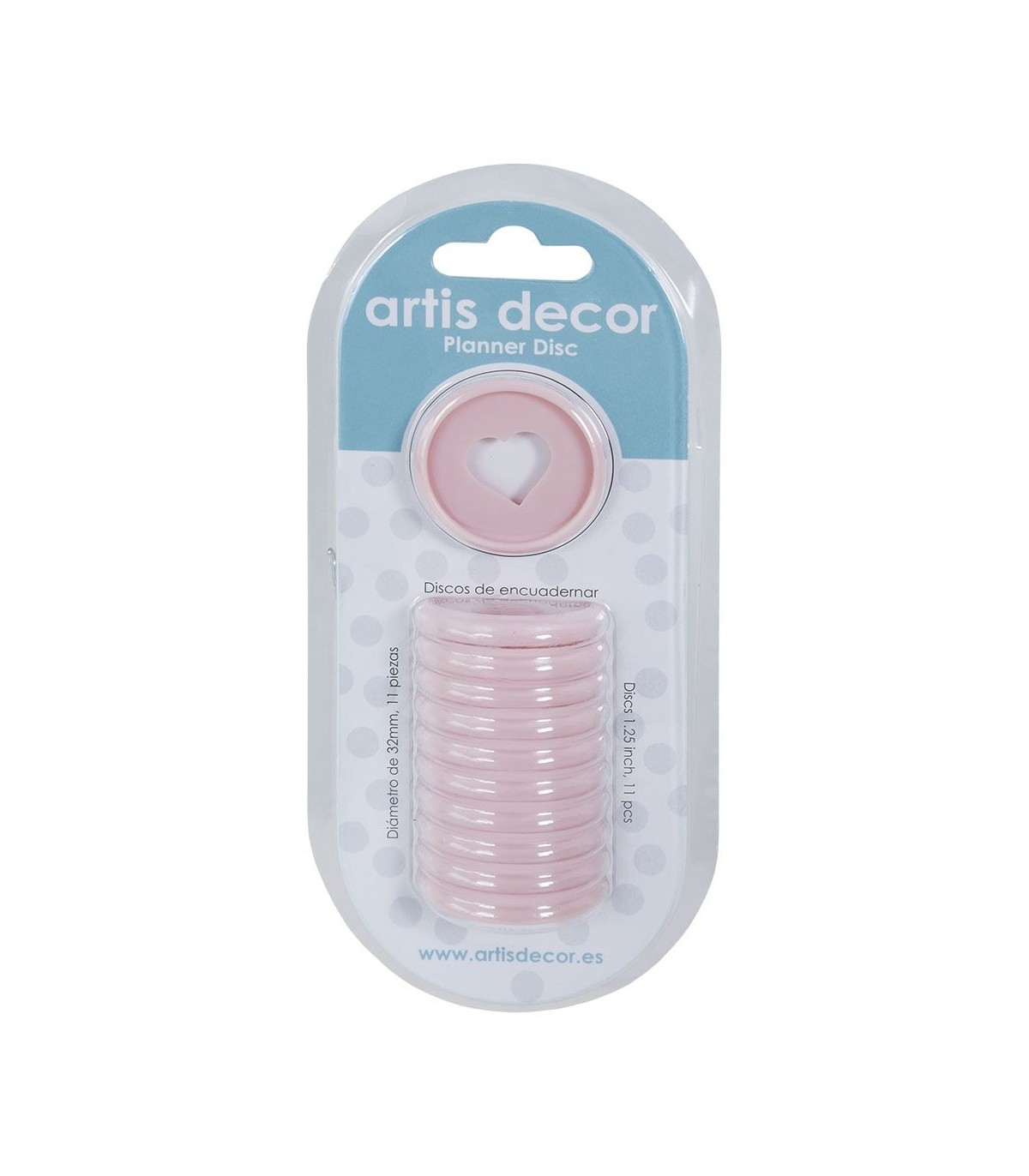 11 Discos para Planners rosado- ArtistDecor