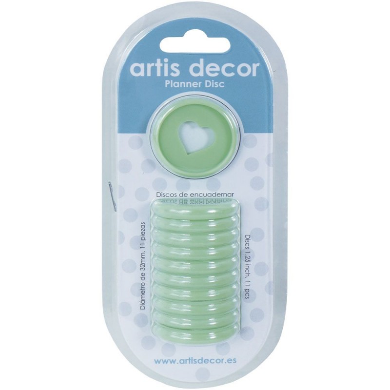 11 Discos para Planners verdes- ArtistDecor