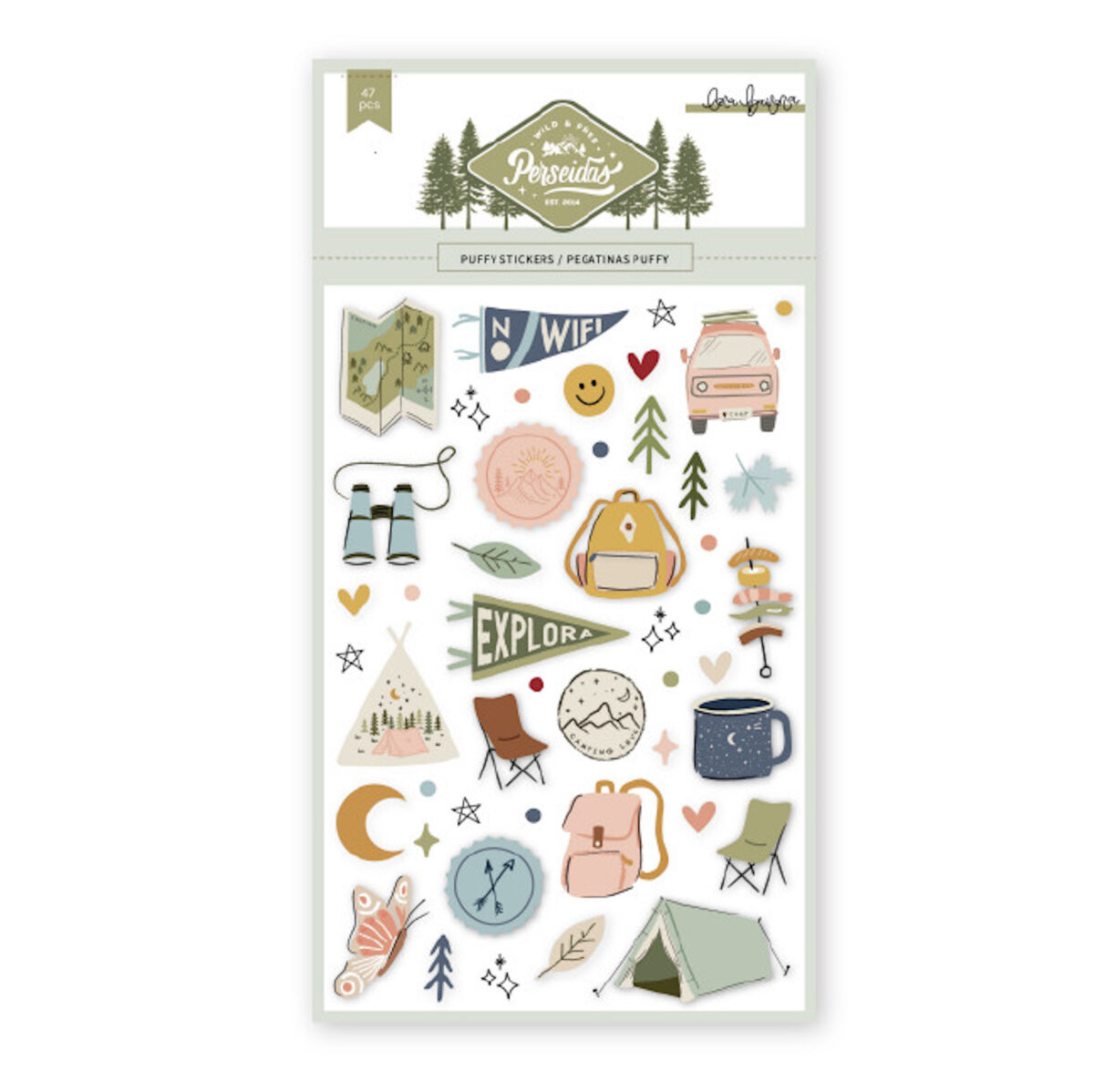 Puffy Stickers Perseidas - Lora Bailora