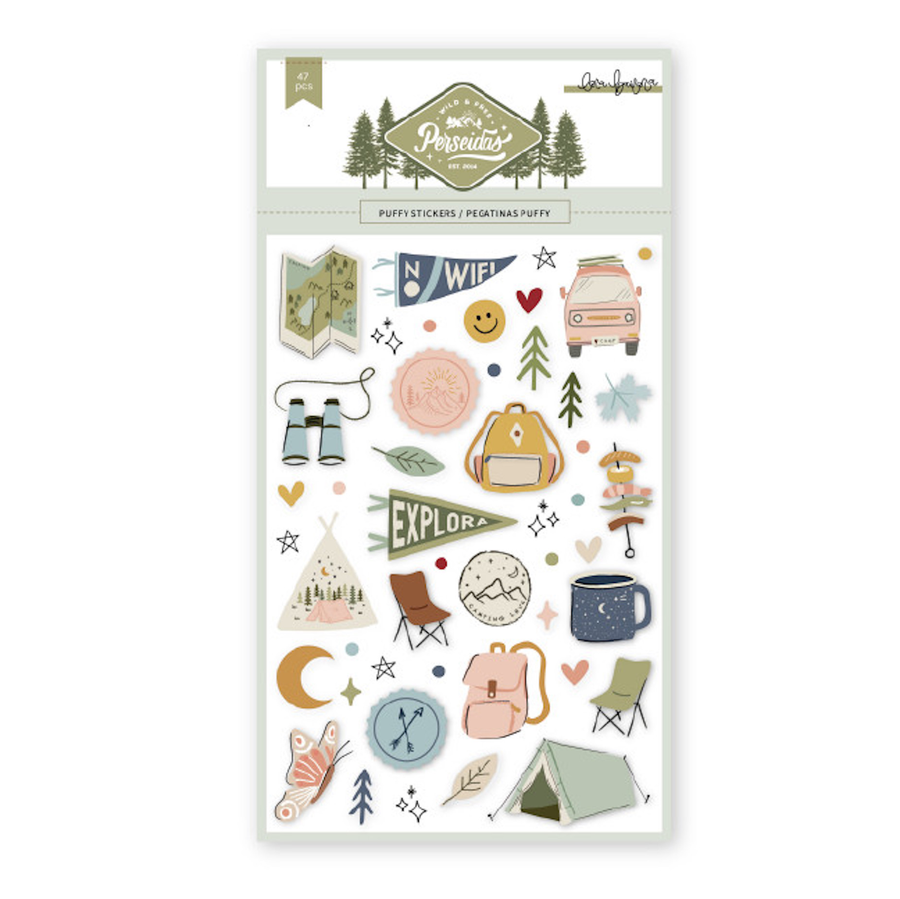 Puffy Stickers Perseidas - Lora Bailora