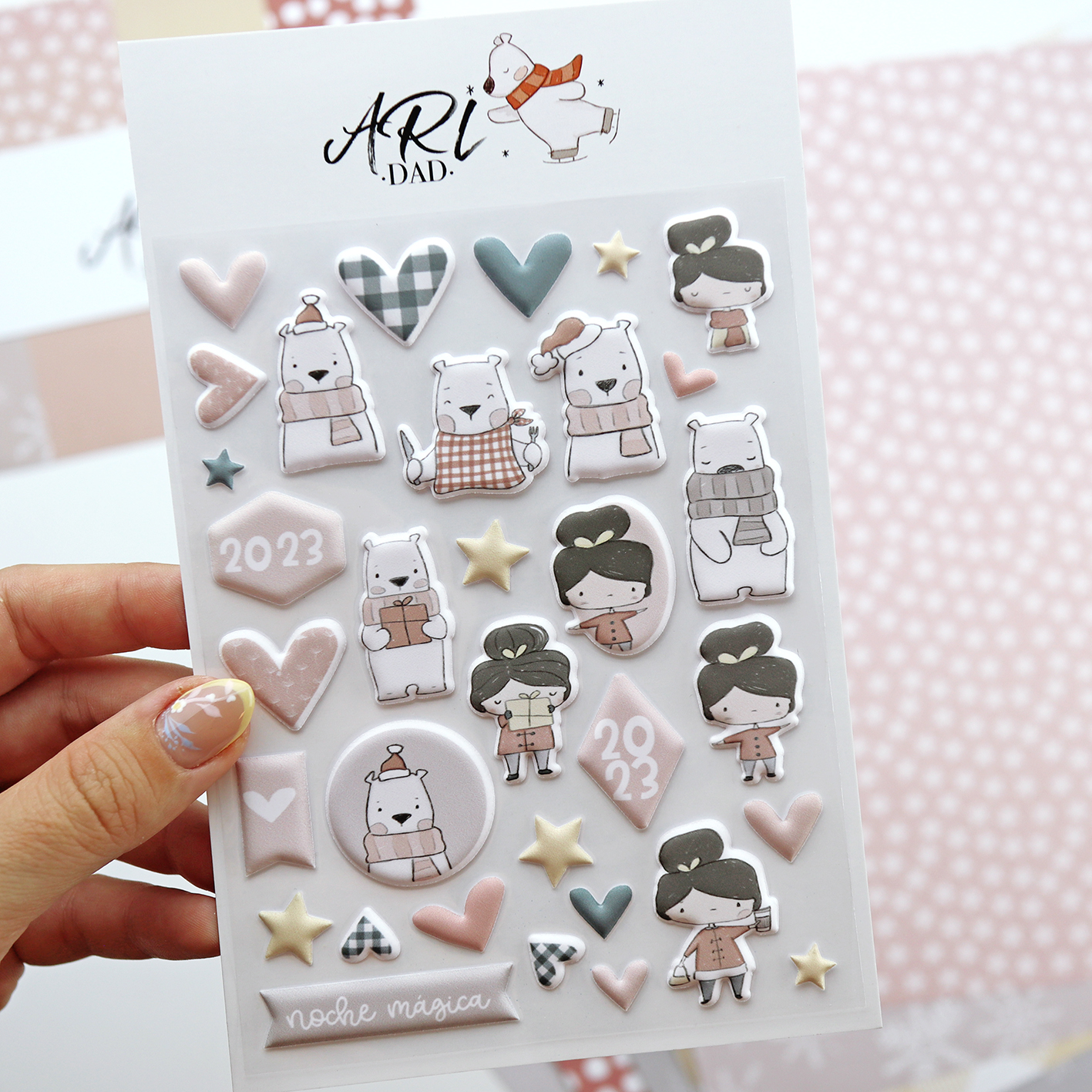 Pegatinas Puffy Aridad - Alúa Cid