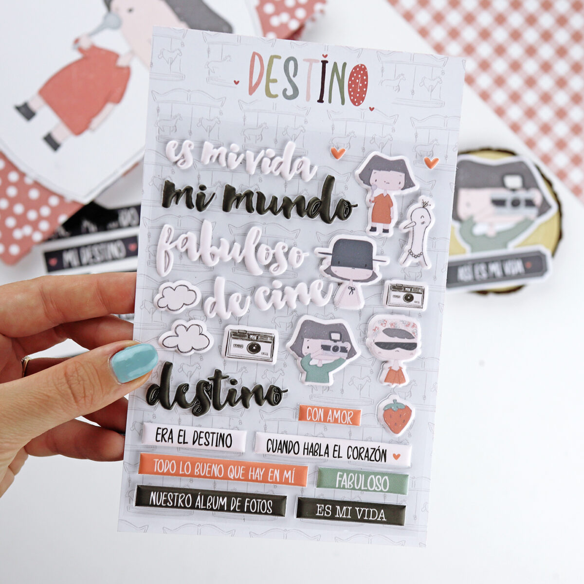 Pegatinas Puffy Destino - Alúa Cid