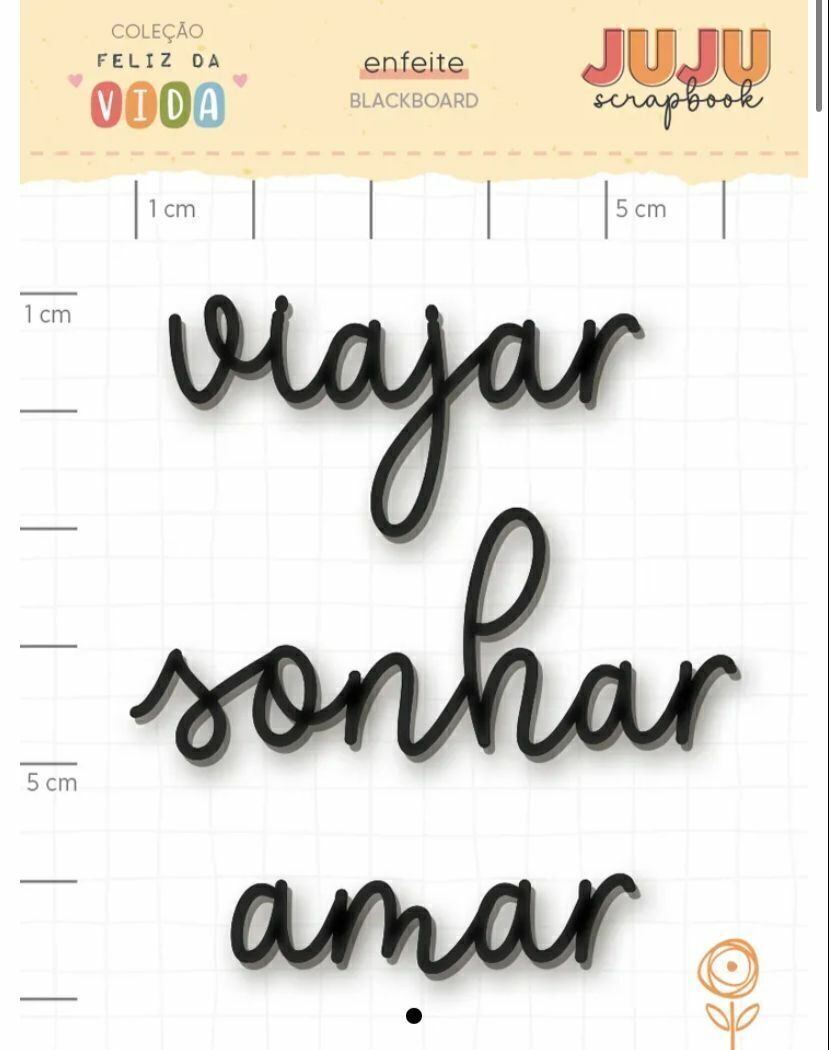 Blackboard Viajar soñar amar - Juju Scrapbook