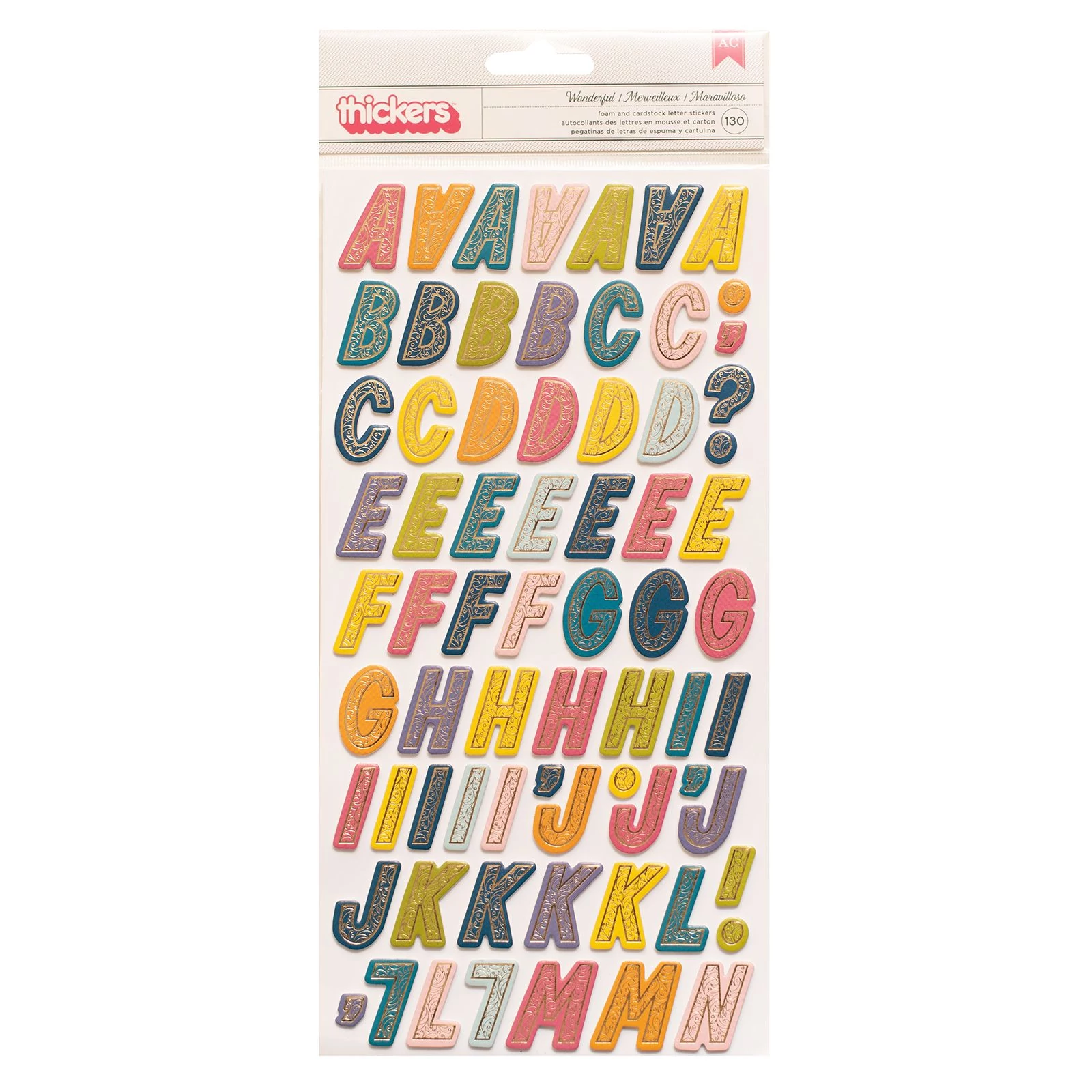 Thickers abecedario  Wonders - Paige Evans