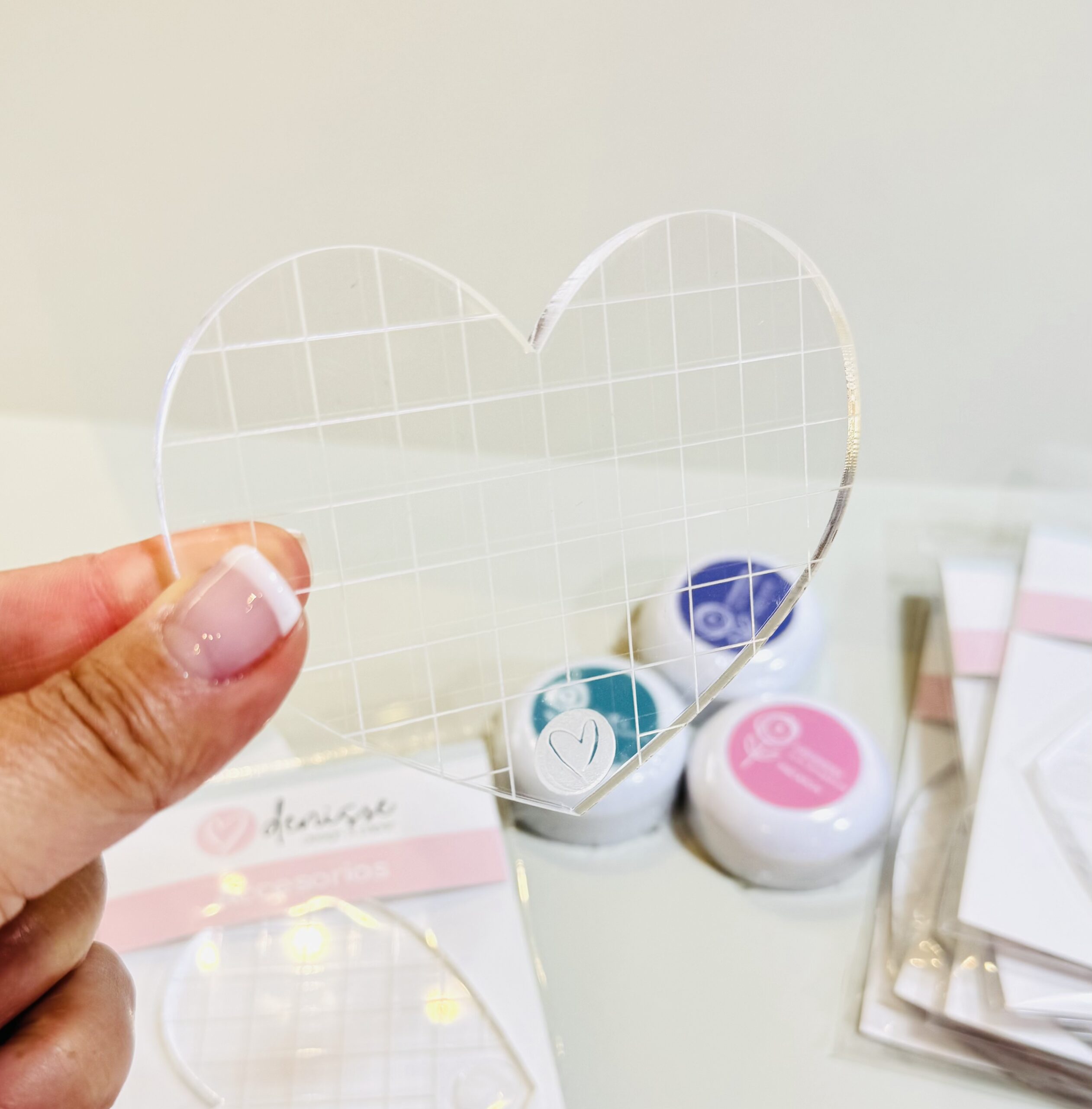 Bloque Acrílico corazón