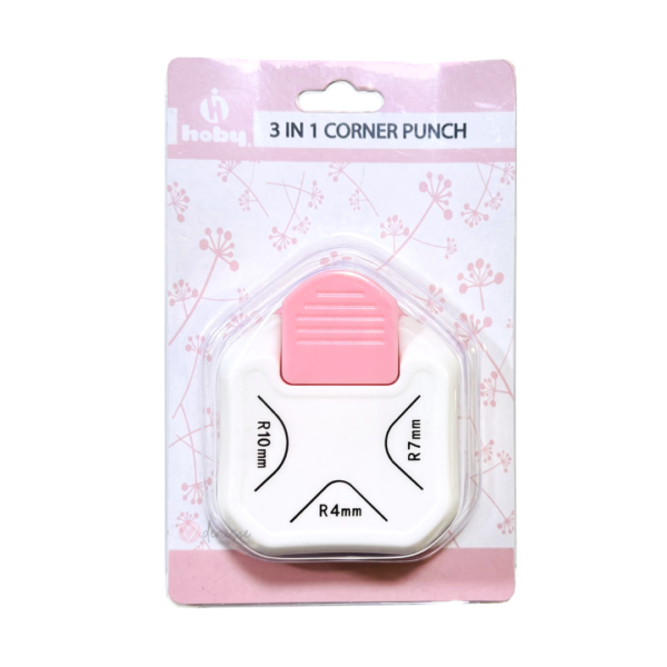 Perforadora 3 en 1 redondeador de esquinas - Hoby