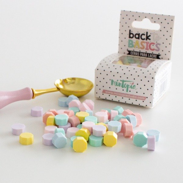 Set perlas de lacre PASTEL Back to Basic de Mintopía