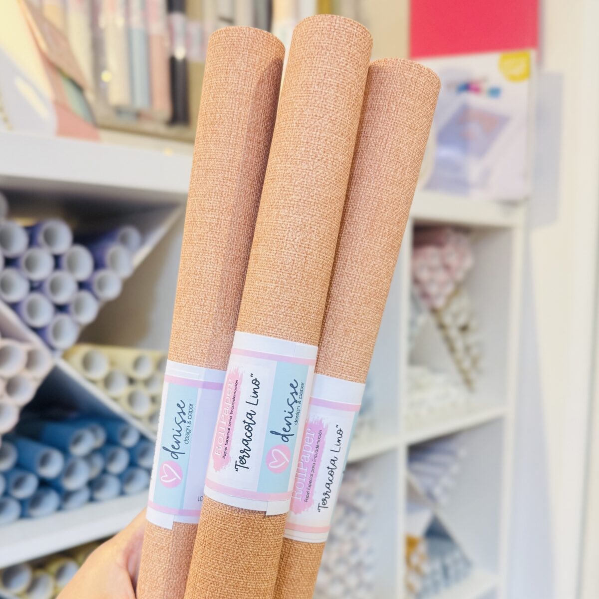 RollPaper - Terracota Lino