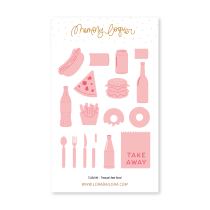 Troquel Fast Food - Lora Bailora