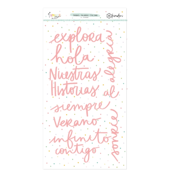 Troquel Palabras Summer days - Kimidori