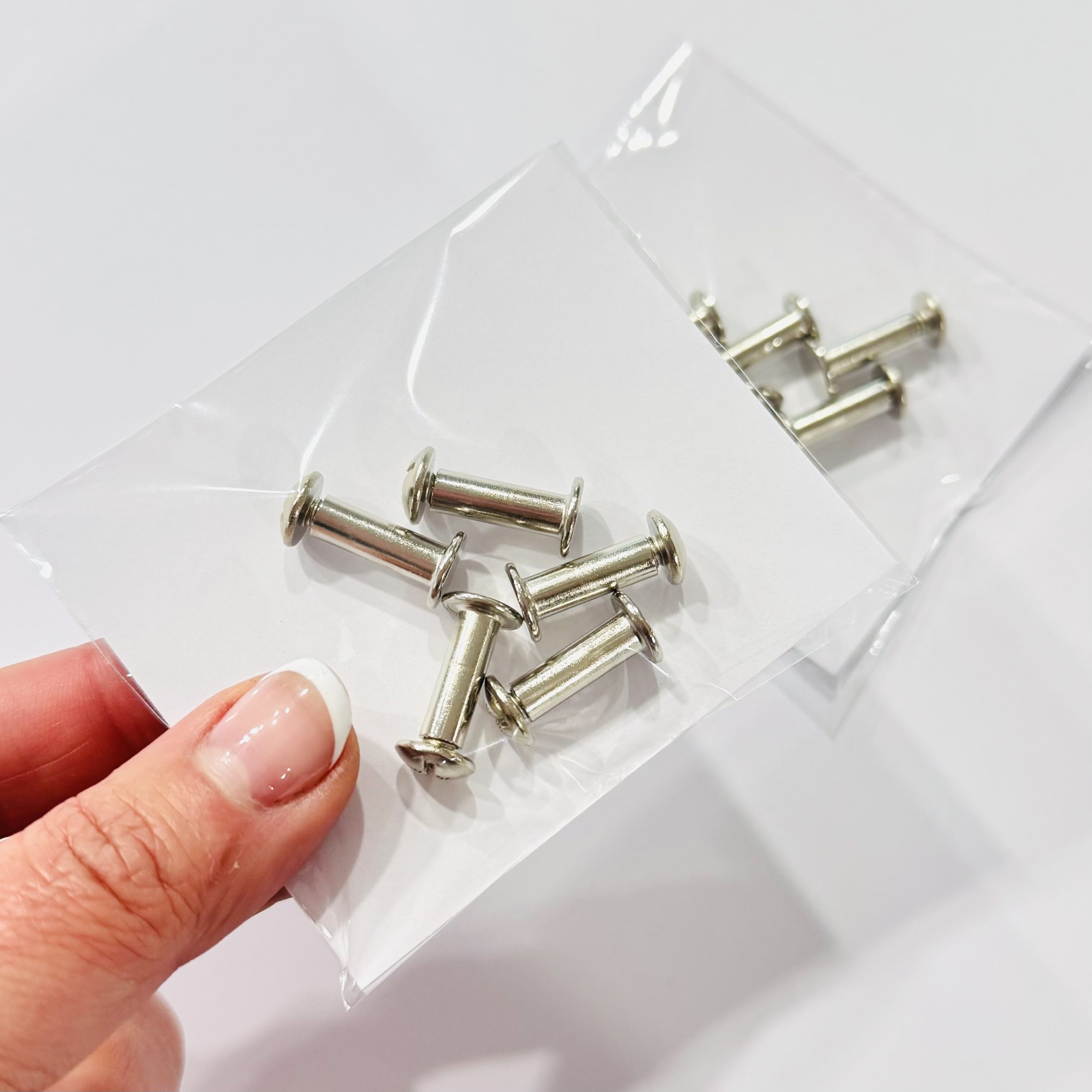 Perno Encuadernación 15mm, Plata