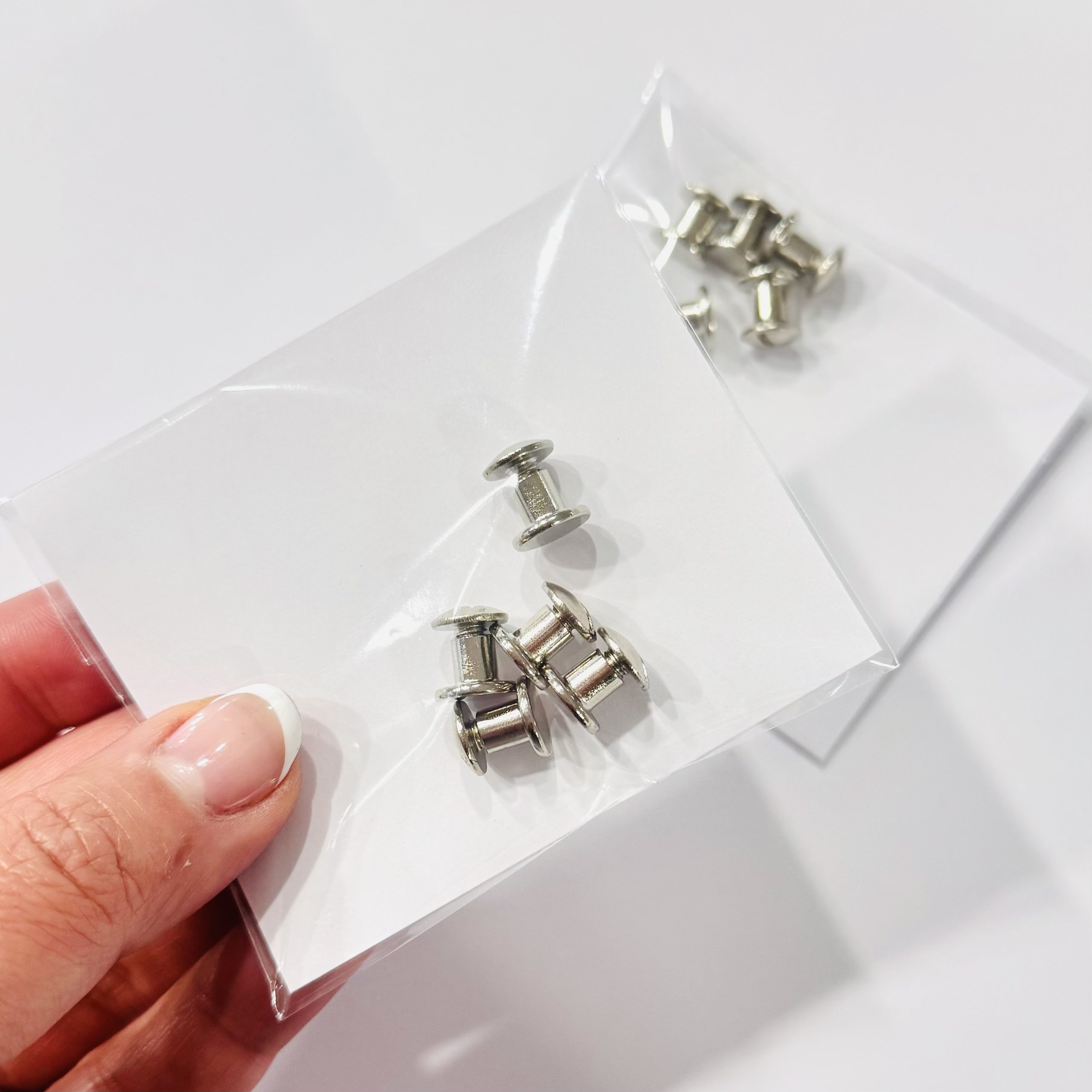 Perno Encuadernación 10mm, Plata