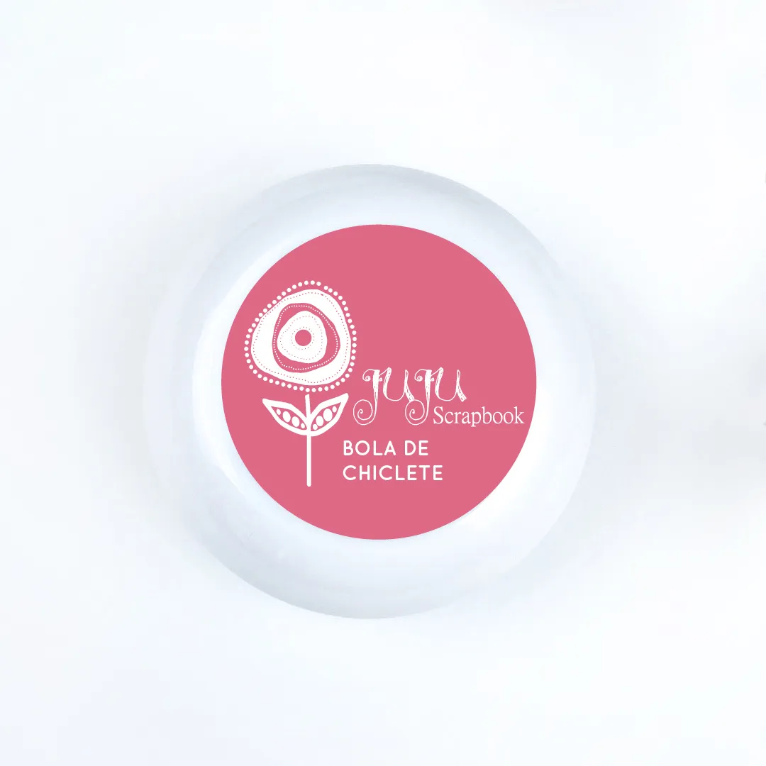 Tinta Bola de Chiclete - JuJu Scrapbook
