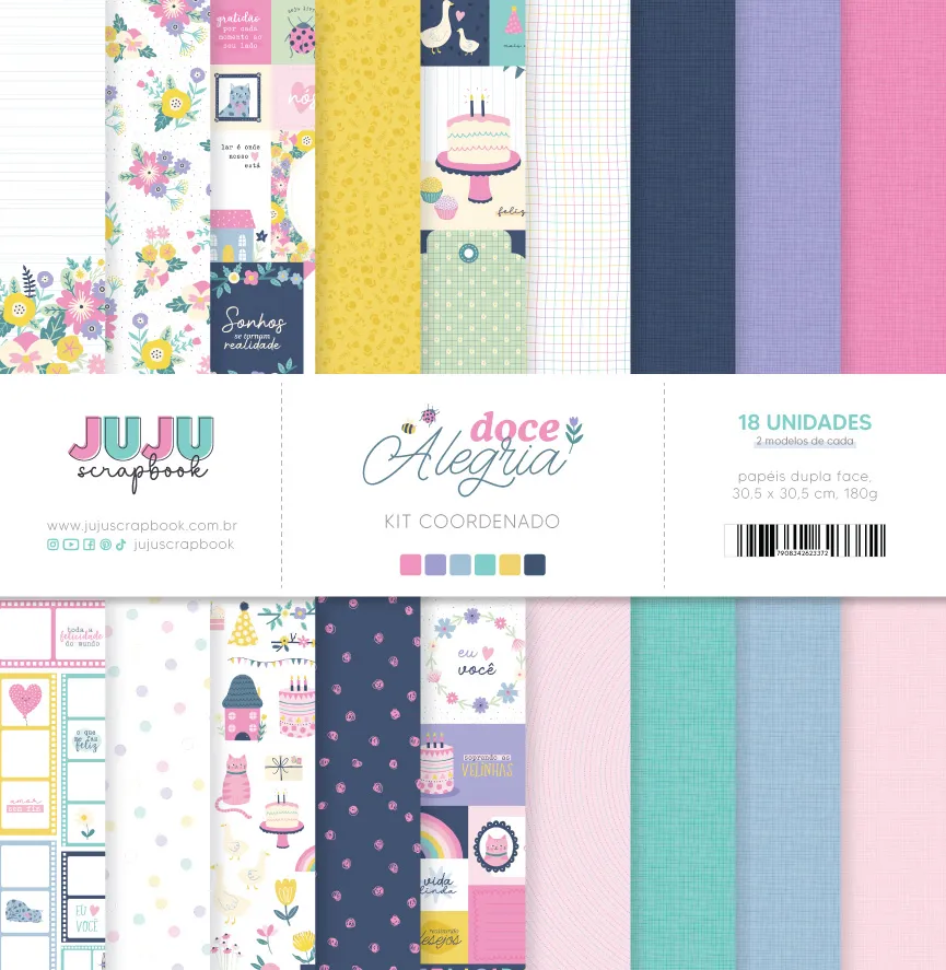 Kit Papeles "Doce Alegria" - Juju Scrapbook