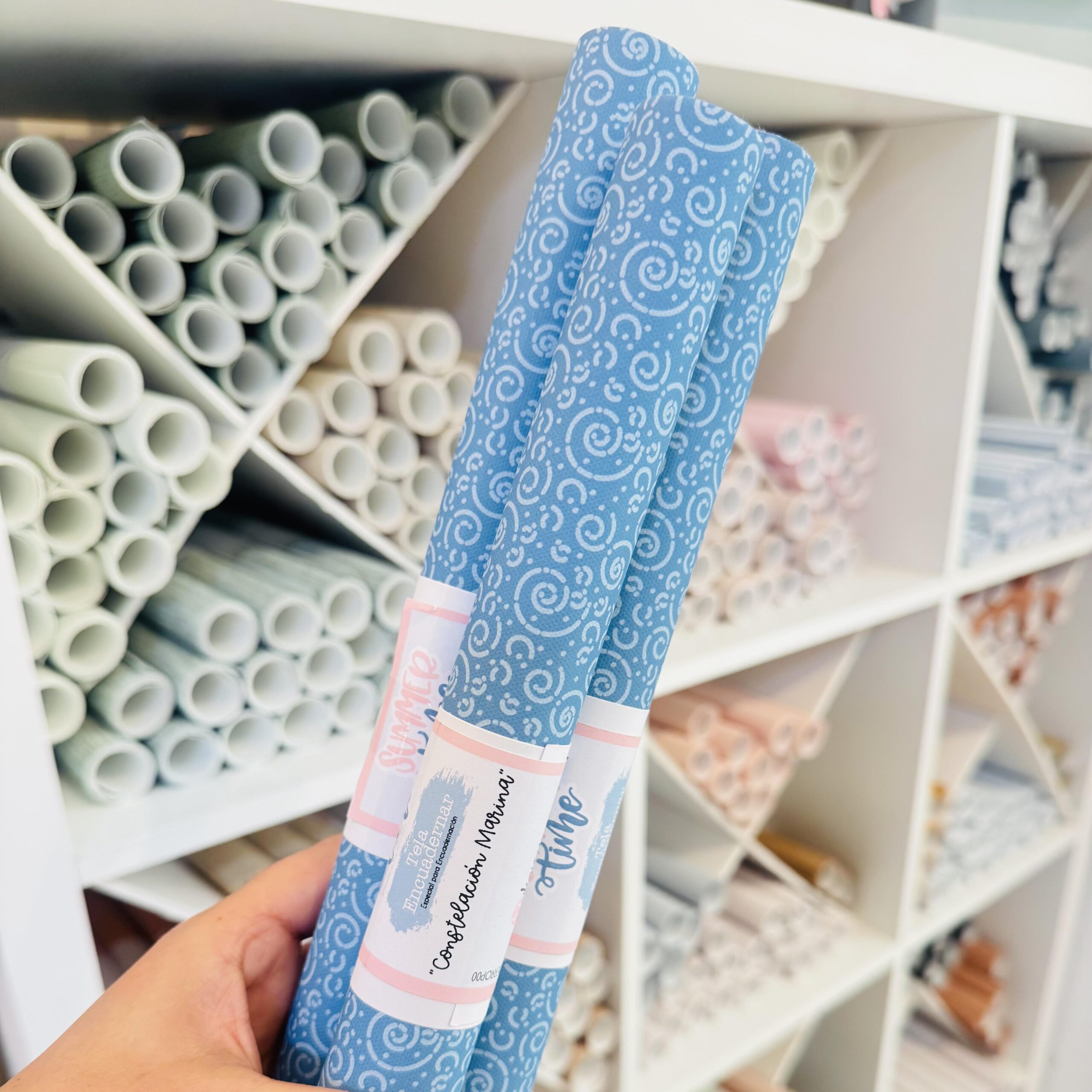 Tela Encuadernar - Constelación Marina