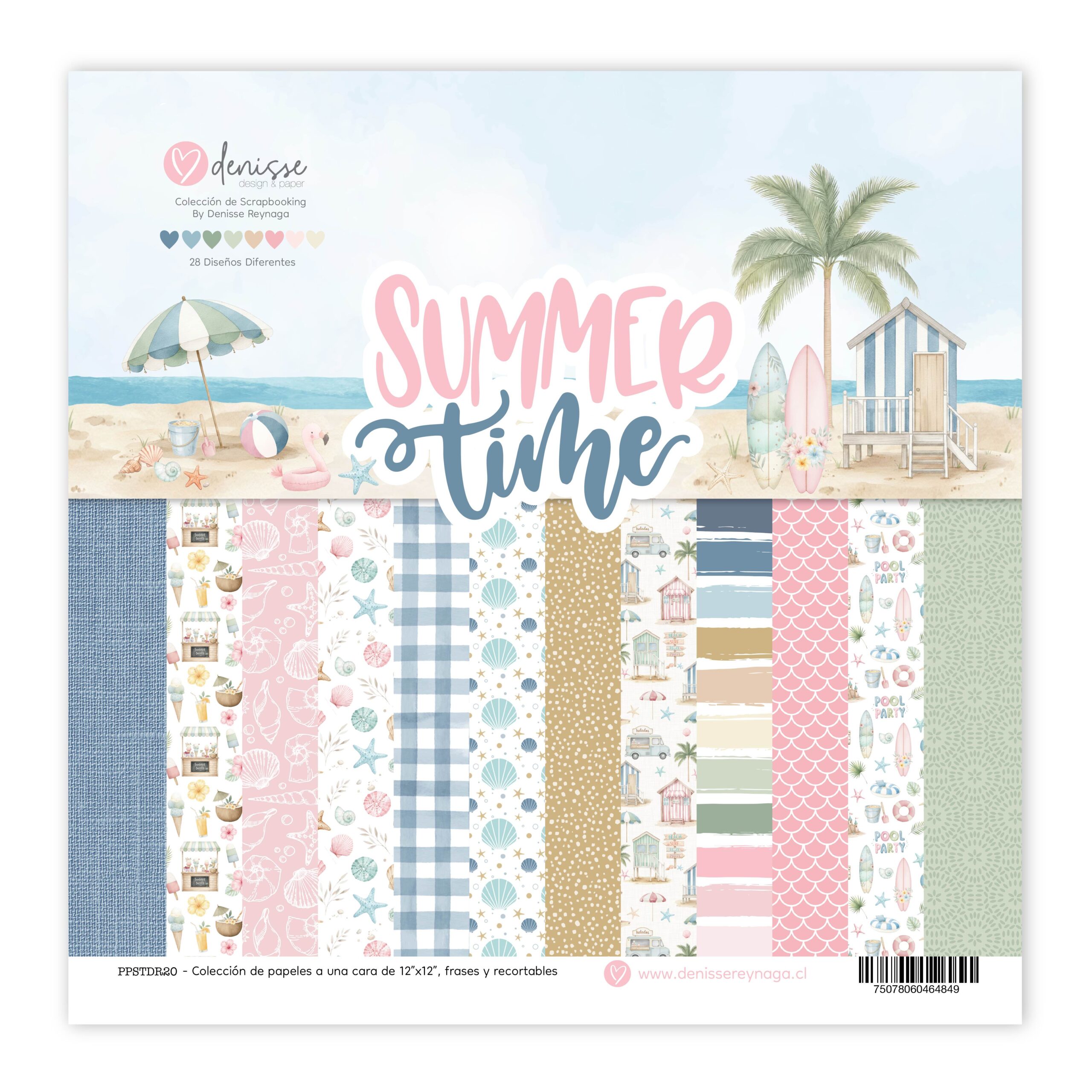 - Colección Summer Time! Pad 12"x12" 28 papeles – Denisse